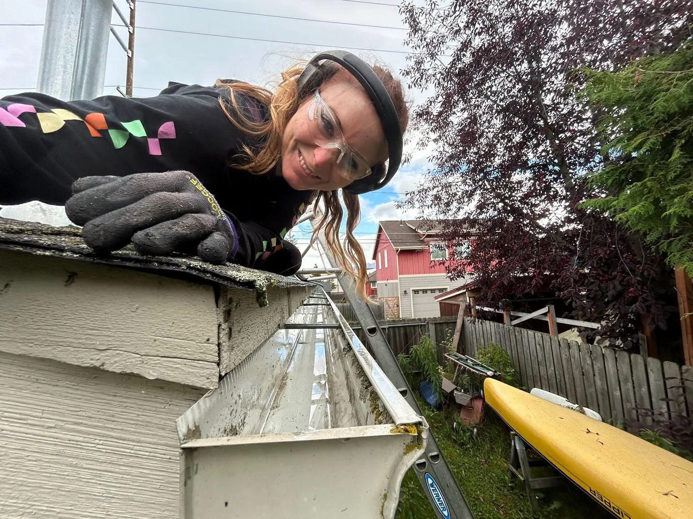 Gutter Cleaning in Anchorage, Alaska - detail